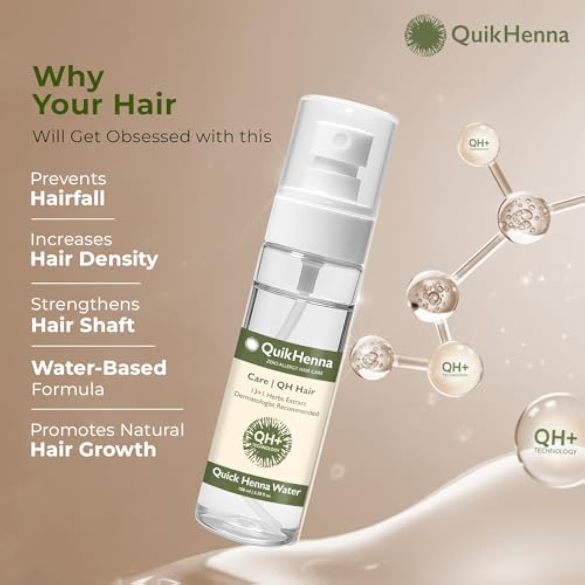 Quik Henna Quick Henna Water Spray With QH+